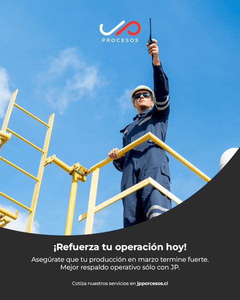 JP Procesos — Agroindustria · Respaldo operativo | Muller y Pérez Diseño campaña JP Procesos agroindustria respaldo operativo Chile - Muller y Pérez agencia performance